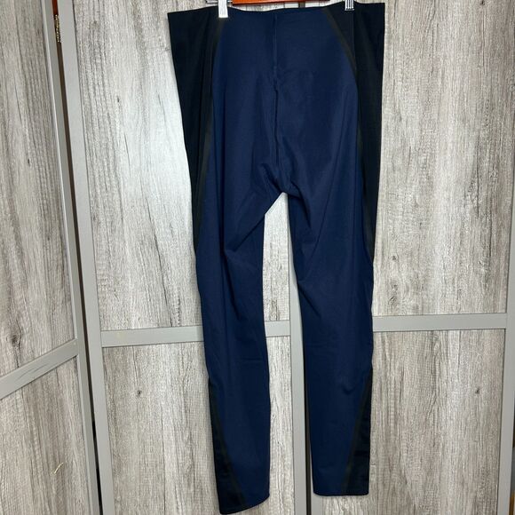 Spanx Mesh Contour Leggings Navy and Black High Rise Size XL - Picture 6 of 8